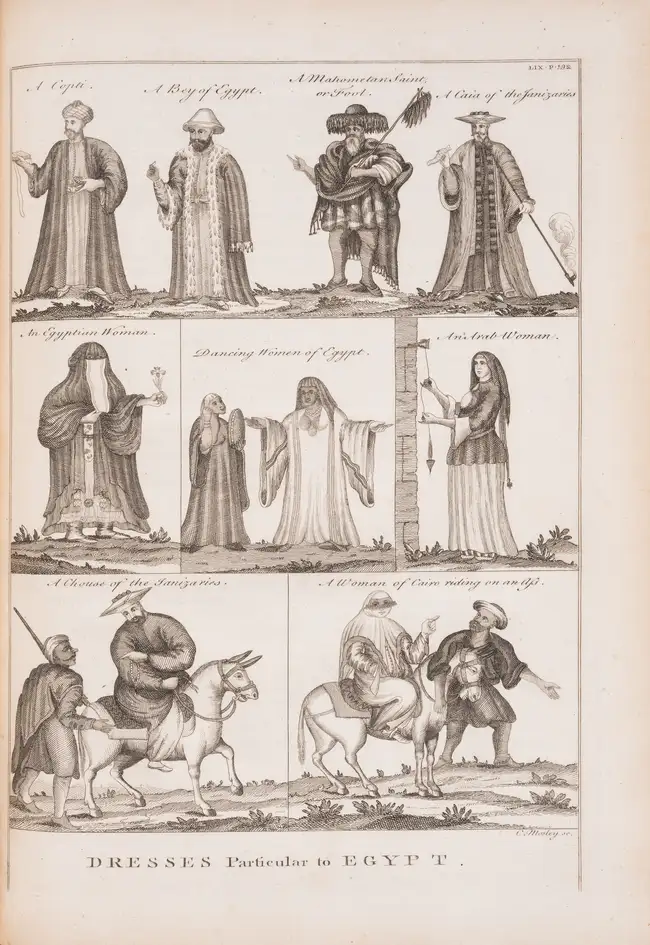 252 Levant.- Pococke (Richard) A Description of the East, and some other Countries, 3 parts in 2 vol., contemporary diced calf, gilt, for the Author, by W...