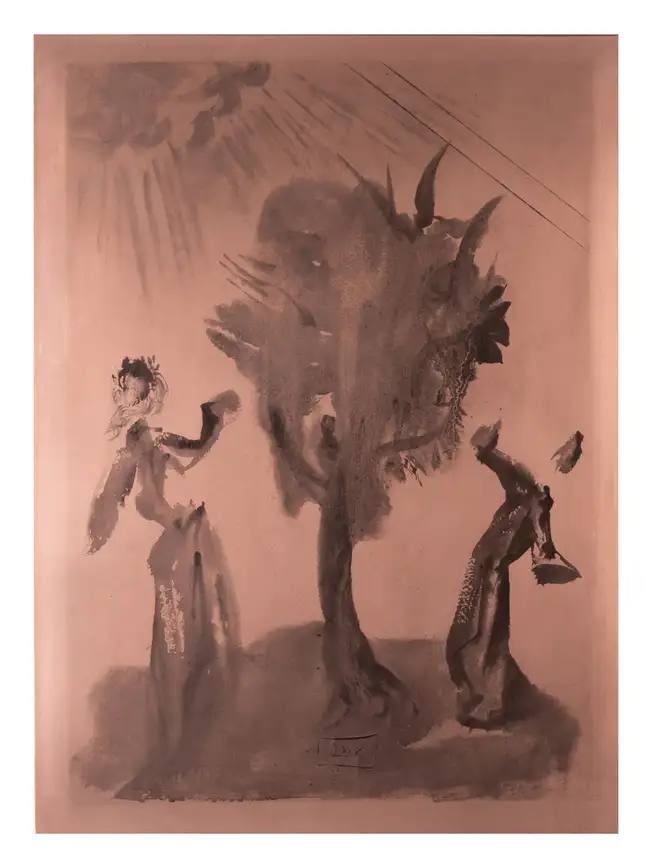 10 Salvador Dal&iacute; (1904-1989) Purgatory Canto 24, from La Divine Com&eacute;die (Field p.196; M&amp;L 1096)