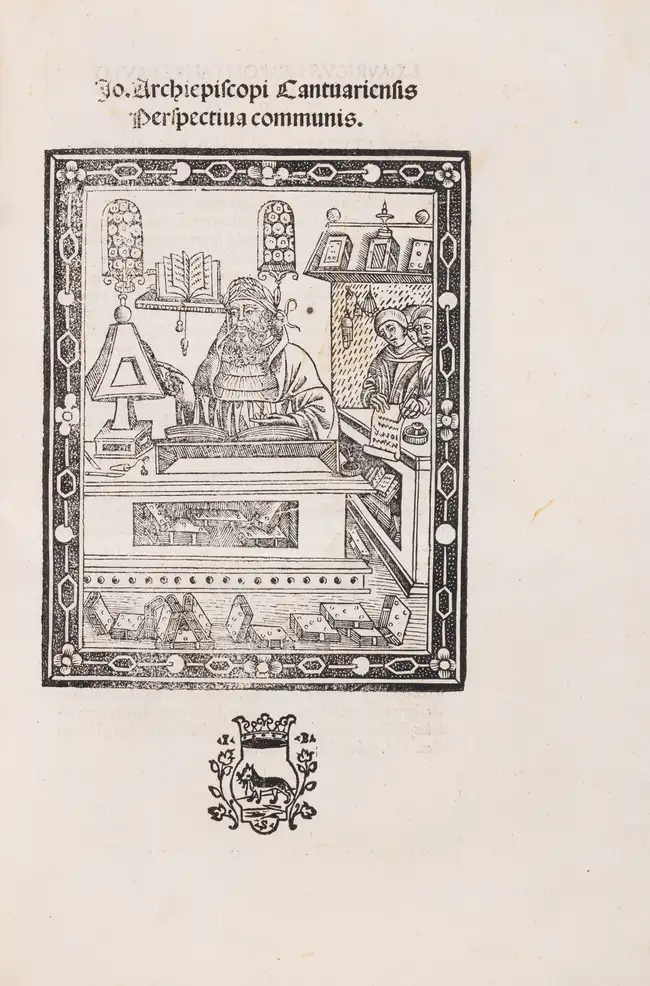225 Optics.- Peckham (John) Perspectiva communis, edited by Luca Gaurico, Venice, Joannes Baptista Sessa, June, 1504.
