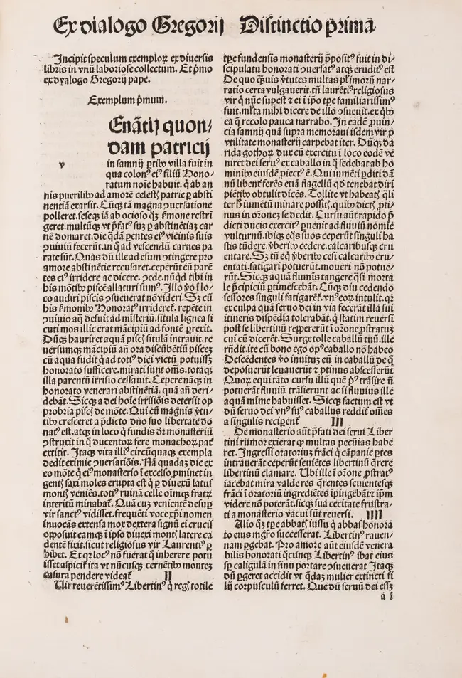 4 Busch (Johannes) Specula Exemplorum, Strassburg, [Printer of the 1483 Jordanus de Quedlinburg (Georg Husner)], 1490