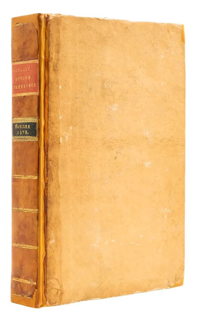 222 Optics.- Haytham (Ibn al) [known as Alhazen]. Opticae Thesaurus...Item Vitellonis Thuringopoloni libri X..., edited by Friedrich Risner, 2 parts in 1,...