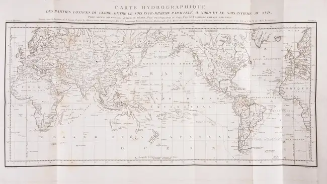 235 Voyages.- Marchand (&Eacute;tienne) &amp; Charles Pierre Claret Fleurieu. Voyage Autour du Monde, pendant les ann&eacute;es 1790, 1791, et 1792, first...