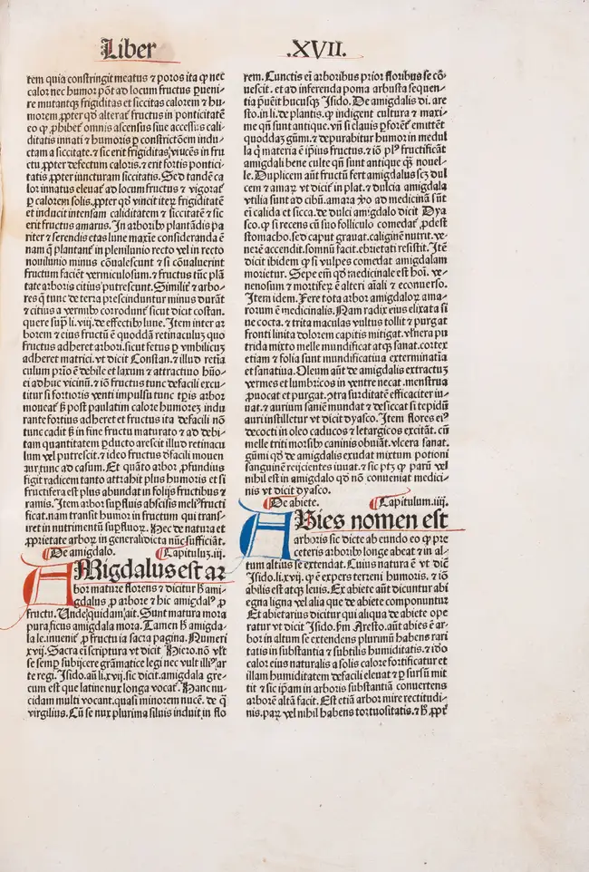 Bartholomaeus Anglicus, De proprietatibus rerum, Nuremberg, Anton Koberger, 30 May, 1483.