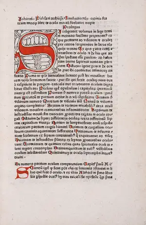 1 Ocular.- [Pierre de Limoges.] De oculo morali, [Augsburg, Anton Sorg], [c.1477].