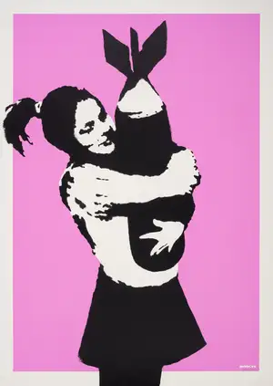 5 Banksy (b.1974) Bomb Love (Bomb Hugger) (Signed AP)