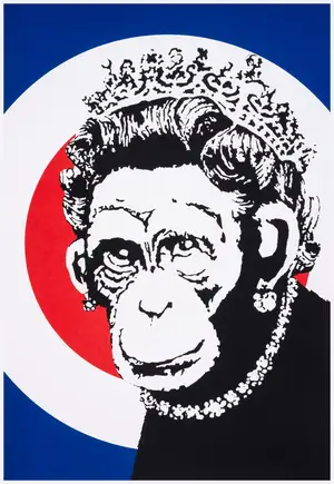 8 Banksy (b.1974)
Monkey Queen
