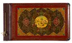 256 Middle East.- Decorative Album, polychrome-painted, lacquered and enamelled album cover with khatamkari, [Iran], [late 19th-early 20th century]