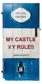 81 James McQueen (b.1977) My Castle My Rules (Door) (Original Painting)