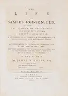 91 Boswell (James) The Life of Samuel Johnson, 2 vol., first edition, first issue with "gve" on p.135, line 10, vol. 1, by Henry Baldwin, 1791.