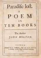 71 Milton (John) Paradise lost. A Poem in Ten Books, first edition, Pforzheimer's sixth state, S. Simmons, and are to be sold by T. Helder, at the Angel ...