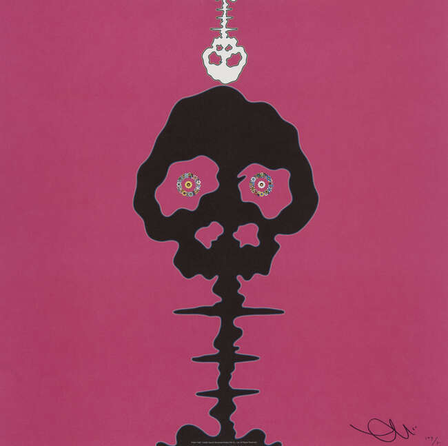 
	
		Takashi Murakami, 
		Japanese b.1962- 
		 
		RED-TIME, PINK-TIME, 2008; 
		 
		two...