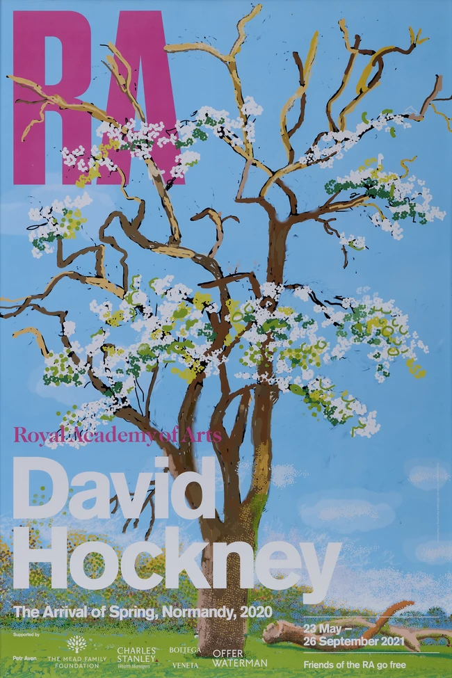 After David Hockney OM CH RA, British b.1937- The Arrival of Spring, Normandy, 2020; four posters...