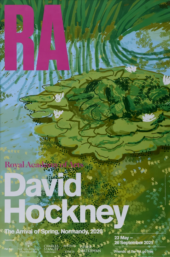 After David Hockney OM CH RA, British b.1937- The Arrival of Spring, Normandy, 2020; four posters...