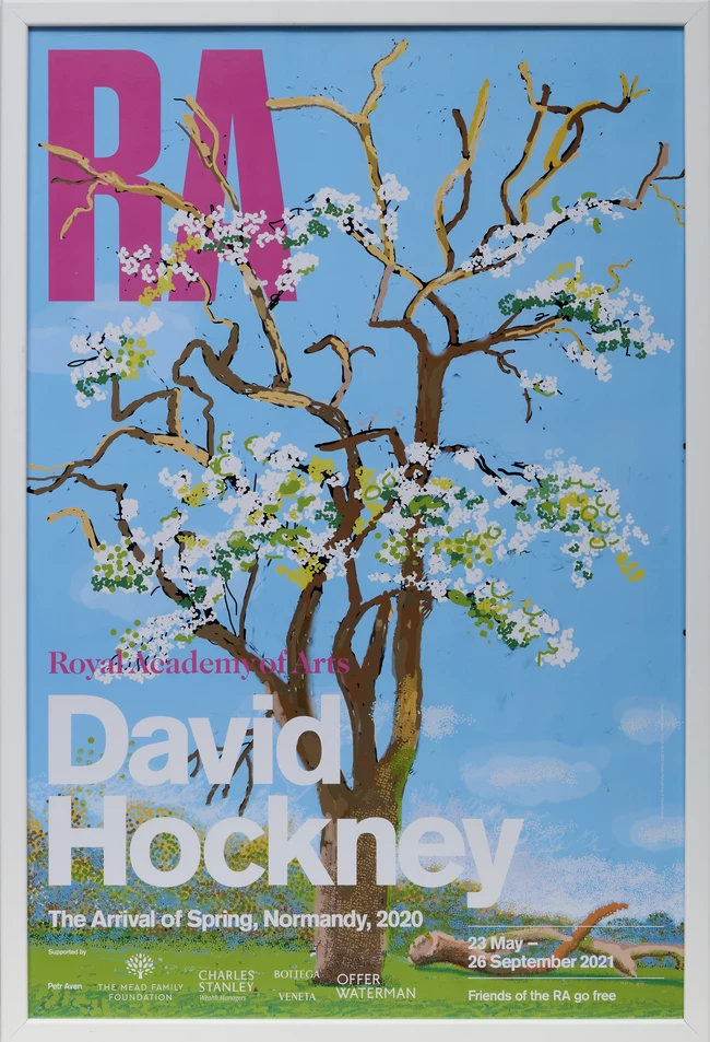 After David Hockney OM CH RA, British b.1937- The Arrival of Spring, Normandy, 2020; four posters...