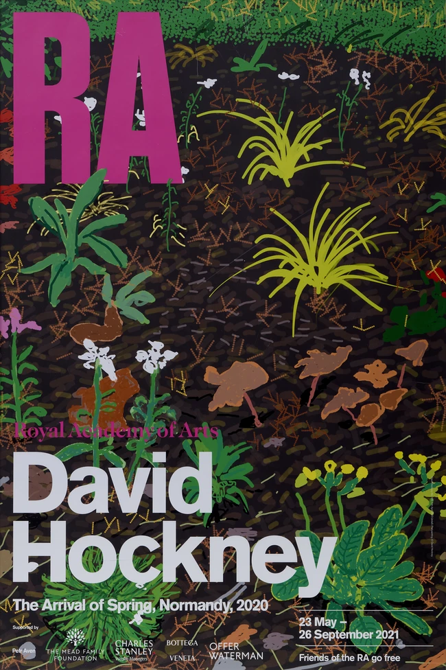 After David Hockney OM CH RA, British b.1937- The Arrival of Spring, Normandy, 2020; four posters...