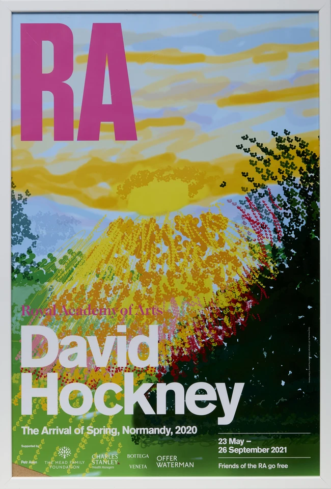 After David Hockney OM CH RA, British b.1937- The Arrival of Spring, Normandy, 2020; four posters...