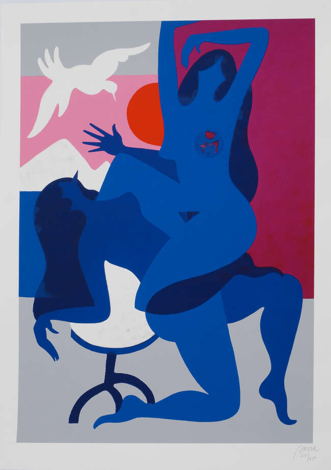 
	
		Parra, 
		Dutch b.1976- 
		 
		Sliding doors,2017; 
		 
		screenprint in colours on...