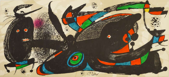 
	
		Joan Miro, Spanish 1893-1983- Miro as Sculptor. Composition for Great Britain & Miro as...