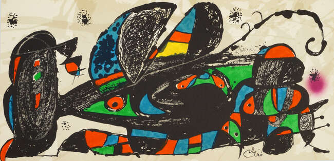 
	
		Joan Miro, Spanish 1893-1983- Miro as Sculptor. Composition for Great Britain & Miro as...