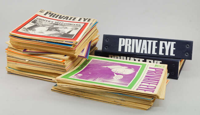 
	
		A collection of Private eye magazines, mostly from 1970-1971 (a lot)

	

