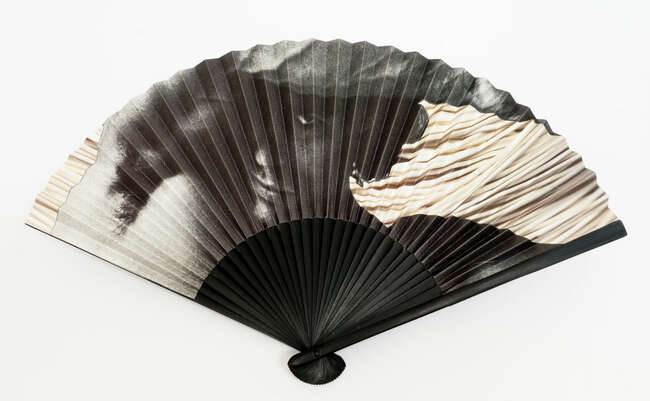 
	
		Anthea Hamilton, 
		British b.1978-
		 
		Man Fan, 2012; 
		 
		fan, offset lithograph...
