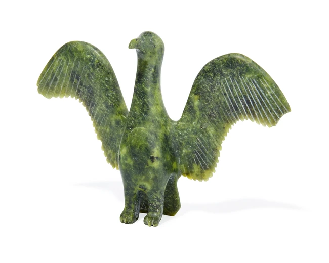 Abraham Etungat ᐊᐃᐊᔭᑲ ᐃᑐᒐ, RCA, Kinngait (Cape Dorset) 1911-1999 - Bird with...