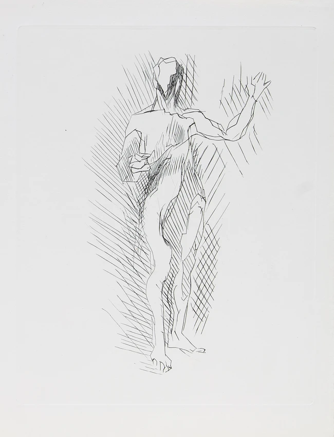 Jacques Villon, French 1875-1963, Portrait of an Artist; Two Cubist Vases; Homme Prêchant;...