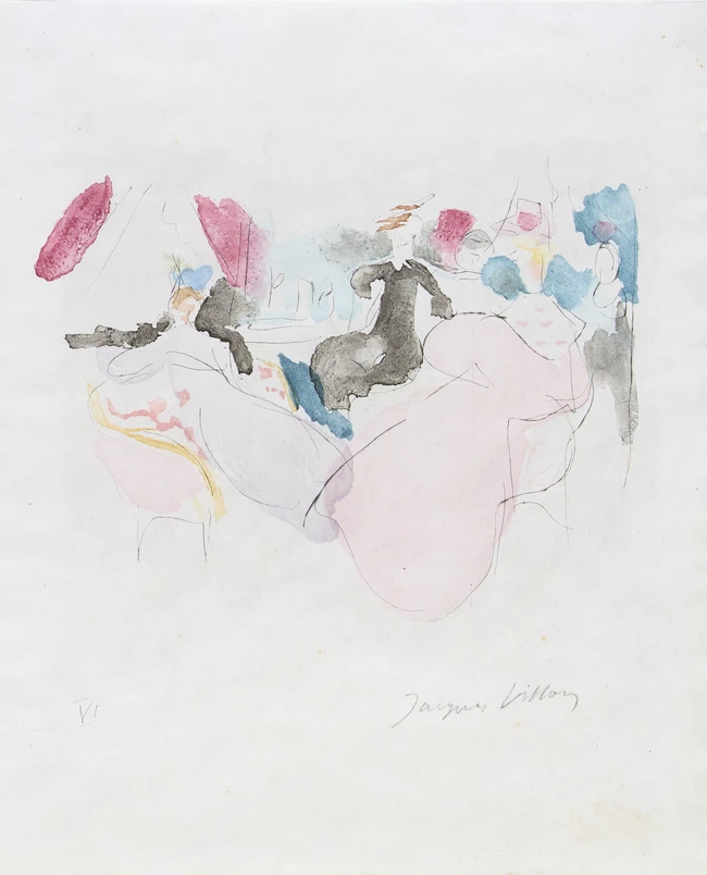 Jacques Villon, French 1875-1963, Portrait of an Artist; Two Cubist Vases; Homme Prêchant;...