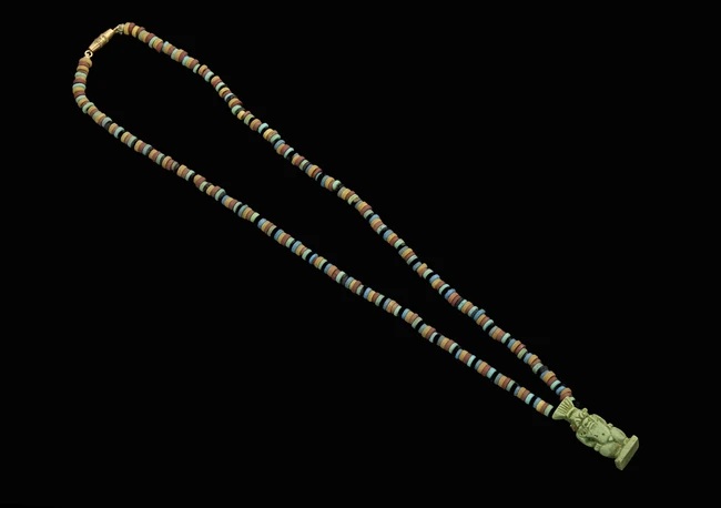 An Egyptian Faience amulet of BesLate Period, Dynasty XXVI-XXX, 664-343 B.C.
Green in color, the...