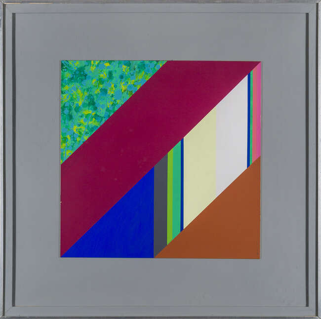 
	
		Michael Tyzack, 
		British 1933-2007 - 
		 
		Diagonal No.1, 1971; 
		 
		acrylic on...