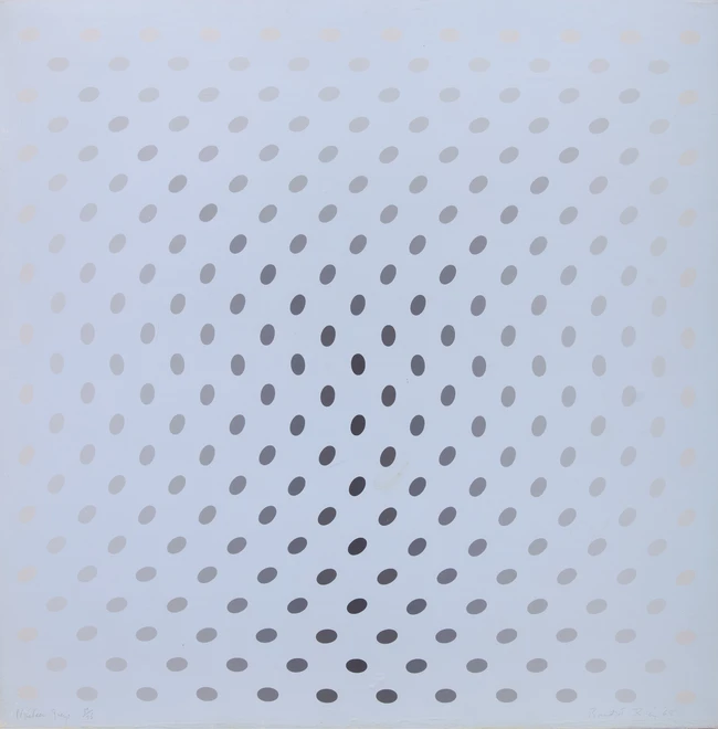 Bridget Riley CH CBE, British b.1931- Nineteen Greys, 1968; the set of four screenprints on...