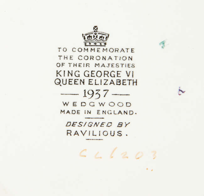 
	
		Eric Ravilious (1903-1942) for Wedgwood, 
		 
		Commemorative mug to celebrate the...
