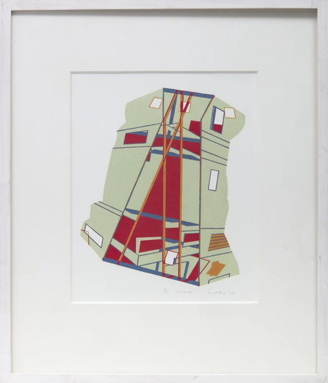 Raymond Higgs, British 1940-2017, Interior, 2009; Prism, 2007; two reduction wood engravings in...