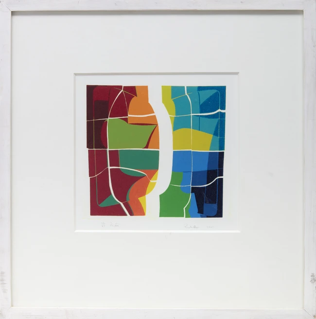 Raymond Higgs, British 1940-2017, Interior, 2009; Prism, 2007; two reduction wood engravings in...