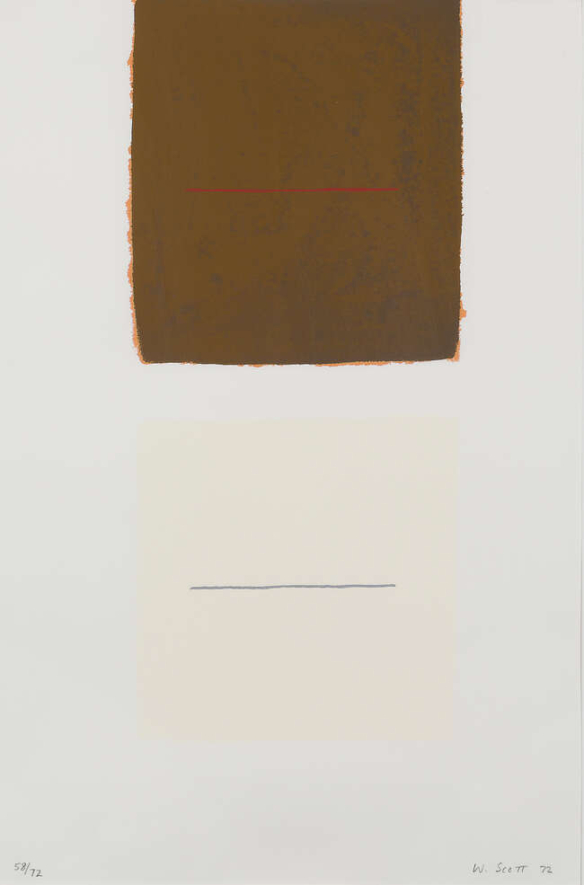 
	
		William Scott CBE RA,
		British 1913-1989-
		 
		Untitled, 1972;
		 
		screenprint in...