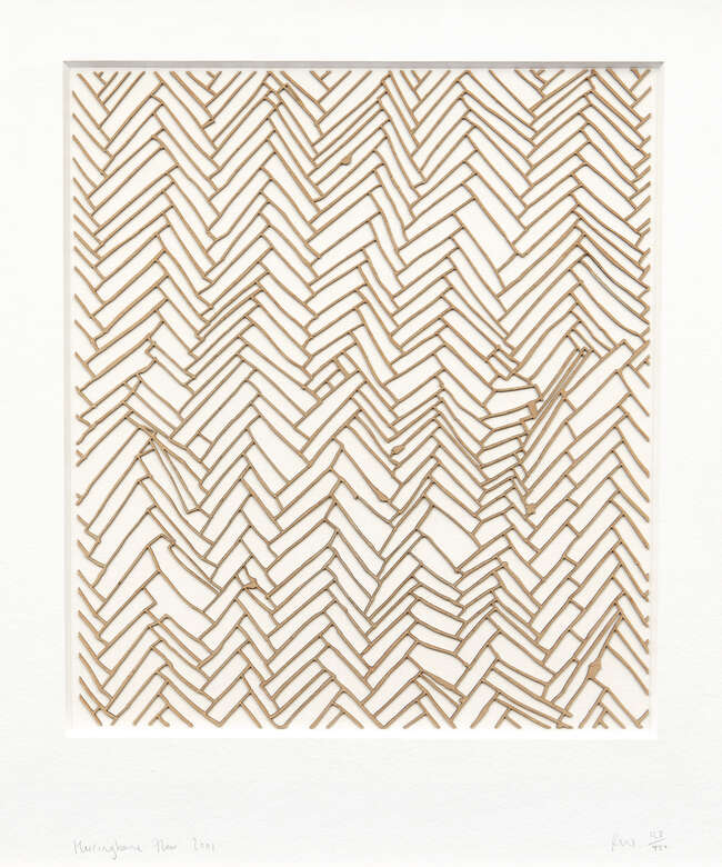 
	
		Rachel Whiteread CBE, 
		British b.1963-
		 
		Herringbone Floor, 2001; 
		 
		