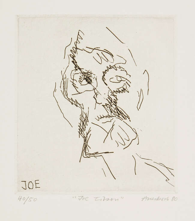 
	
		Frank Auerbach,
		German/British b.1931-
		 
		Joe Tilson [Marlborough 9],...