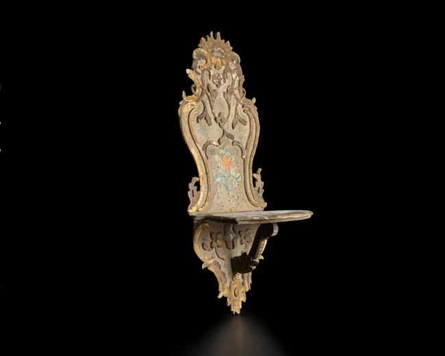 An gilt and polychrome painted wood turban stand (kavukluk), Ottoman Turkey, late 19th...