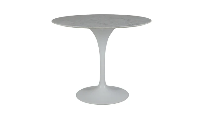 After Eero Saarinen 'Tulip' style centre table, circa 2010 Marble, lacquered metal 73.5cm...