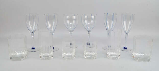 
	
		A group of Rosenthal Studio Line glass ware, to comprise twenty wine glasses, eleven...