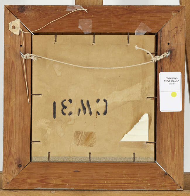 
	
		Roger Hilton,
		British 1911-1975-
		 
		Head of a woman;
		 
		oil on...