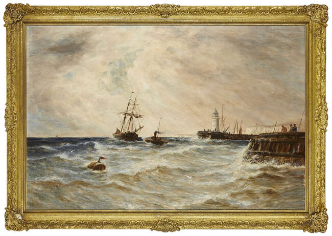 
	
		Gustave De Breanski, 
		 
		British 1859-1899- 
		 
		Heading into Dover;...