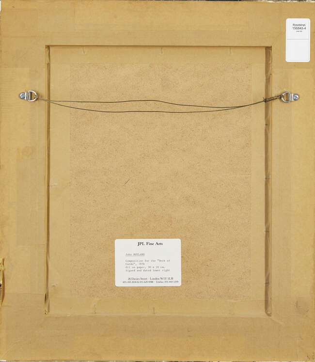 
	
		John HoylandRA, 
		British 1934-2011-
		
		Composition for the Deck of Cards, 1976; 
		