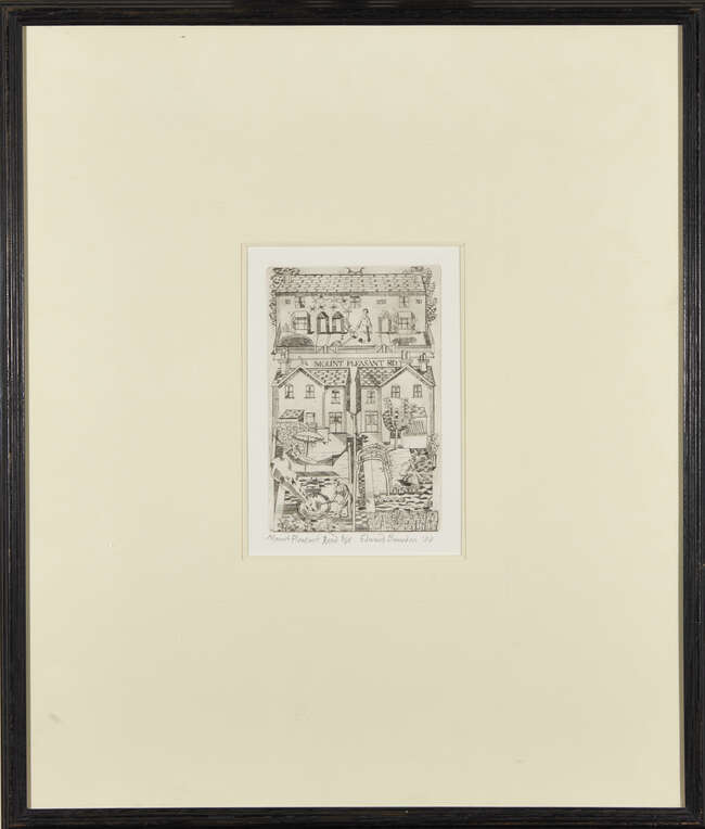 
	
		Edward Bawden CBE RA, 
		British 1903-1989-
		 
		Mount Pleasant Road & Marine...