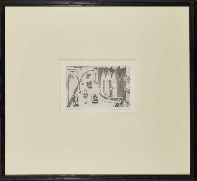 
	
		Edward Bawden CBE RA, 
		British 1903-1989-
		 
		Mount Pleasant Road & Marine...