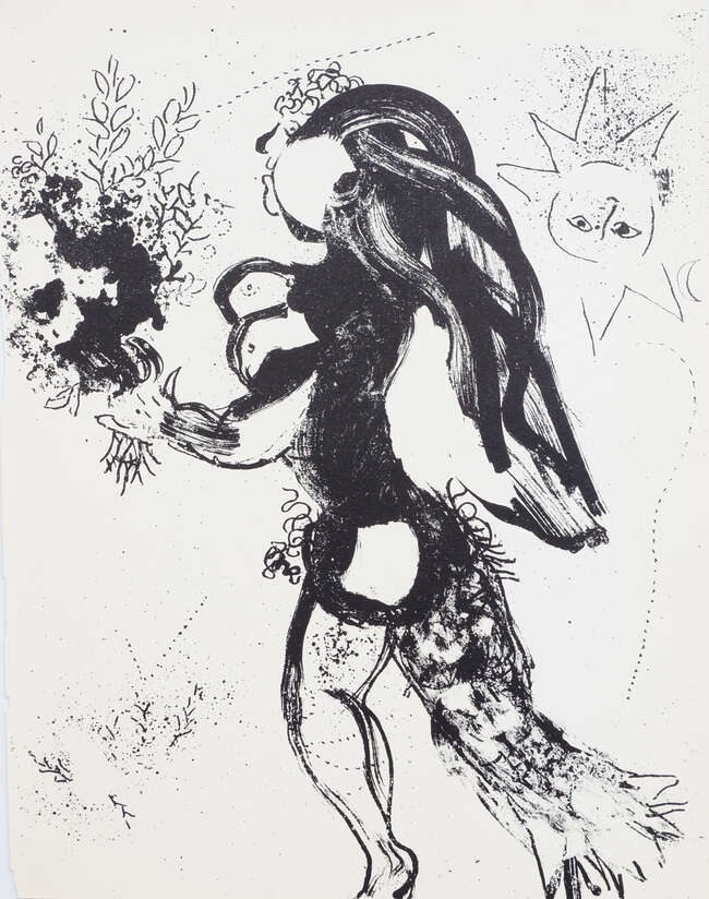 
	
		Marc Chagall, 
		Russian/French 1887-1985- 
		Offering, 1960; 
		ten lithographs on wove...