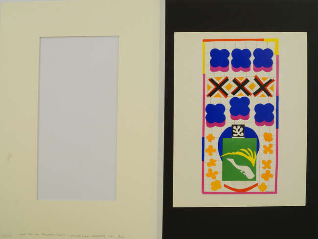 
	
		Henri Matisse, 
		French 1869-1954- 
		 
		Poissons Chinois - Maquette for a Stained...