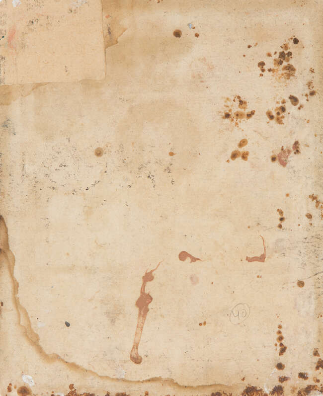 
	
		A portrait of Maharaja Ranjit Singh on a terrace, Sikh school, North India, circa 1850,...