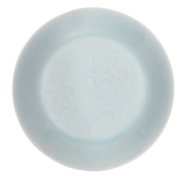 
	
		Tsukamoto Kaiji, Japanese 1912-1990, A qingbai ware bowl decorated with Chinese...