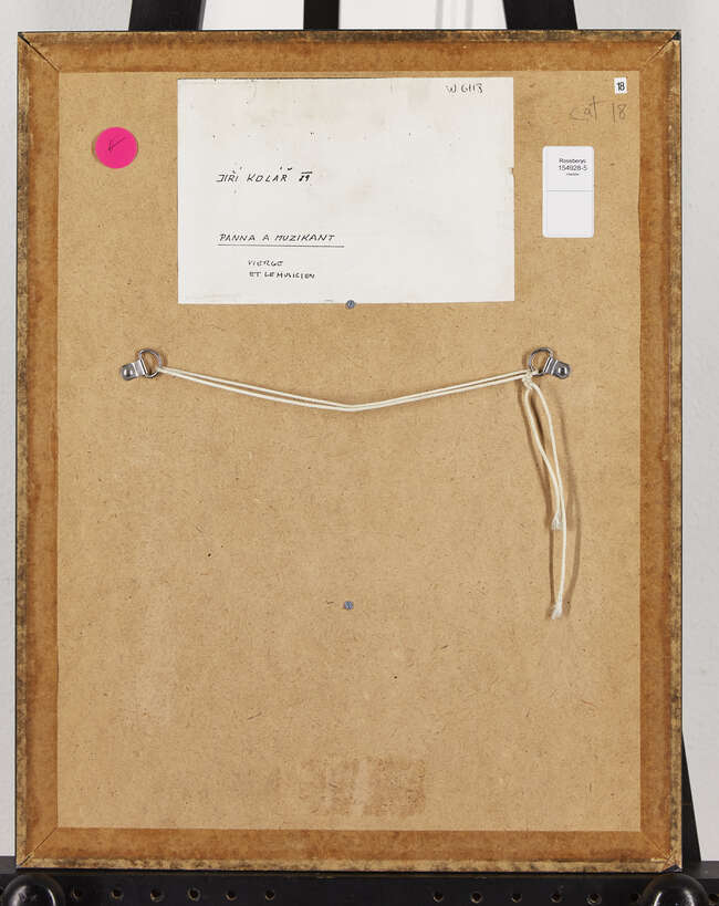 
	
		Jiri Kolar, 
		Czech 1914-2002-
		&#39;Panna a Muzikant,&#39;;
		chiasmage/collage, paper on...